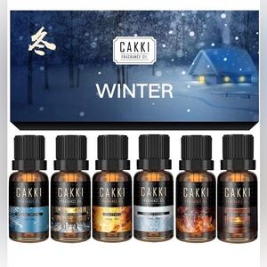 Cakki Winter Fragrance Oil Set of 6 NEW